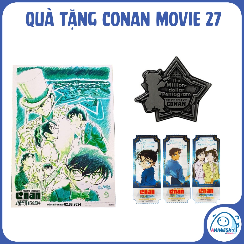 Conan Movie 27 gift combo: 1 Million Dollar Pentagram - Detective Conan ...