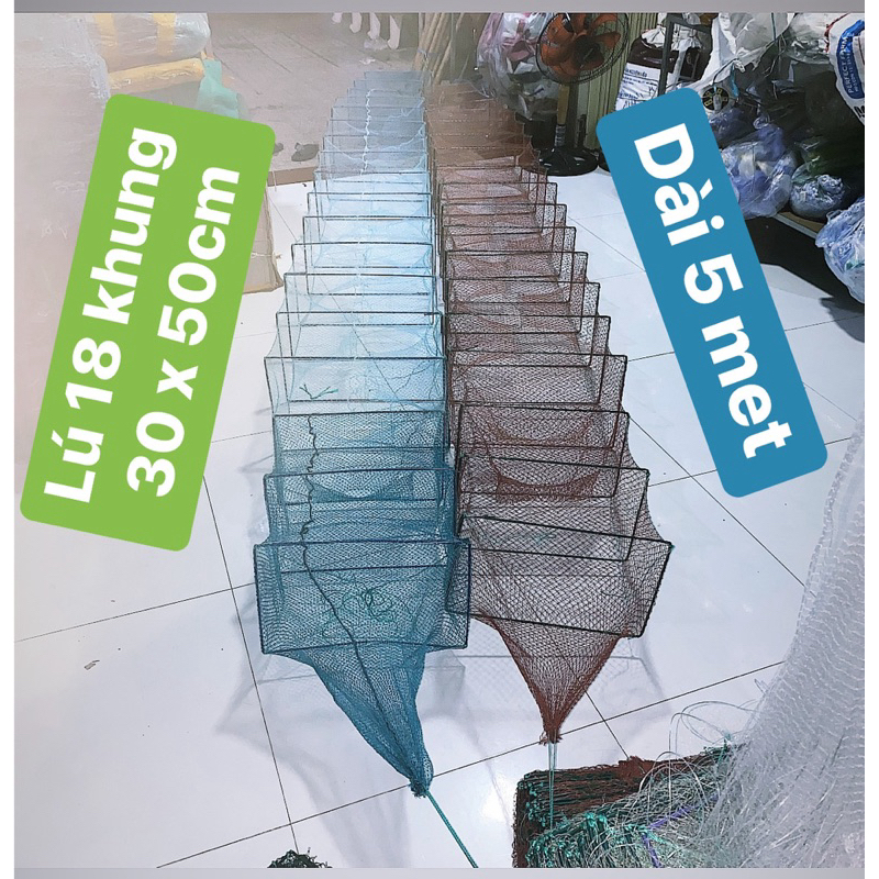 Set Of Wires 5m Long, 18 Frames Of 30 x 50cm, Catch Fish And Shrimp ...