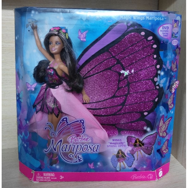 2008 Magical Wings Mariposa Barbie Doll Butterfly Shopee Malaysia