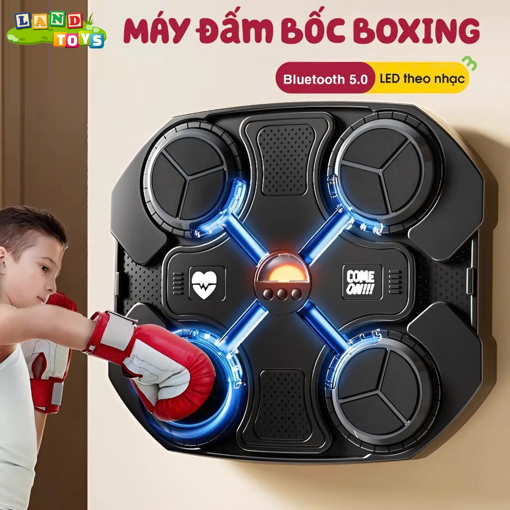 Smart WallMounted Music Boxing Training Machine Plays Music via