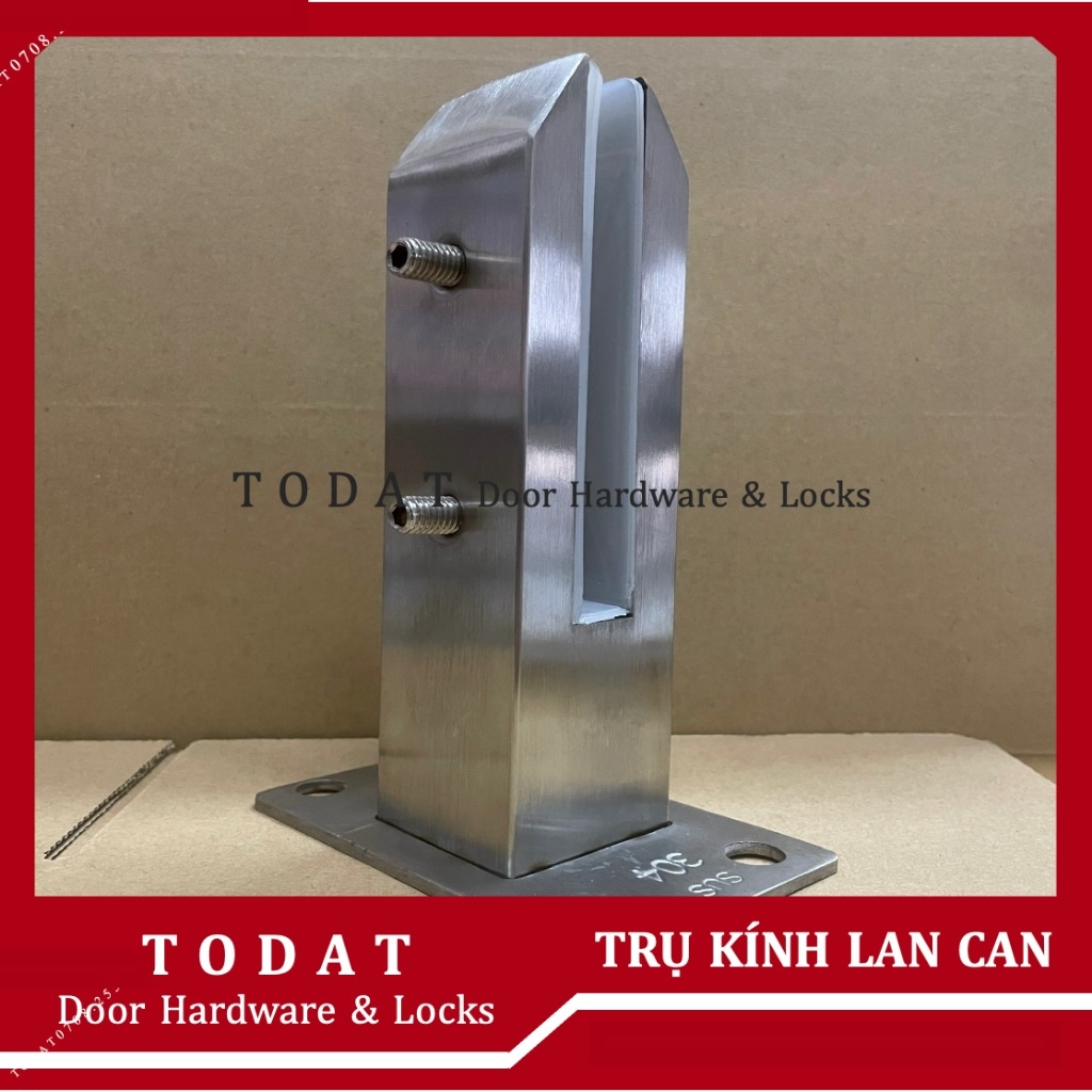 304 Stainless Steel Railing Pillar Without Glass Drilling (Empty ...