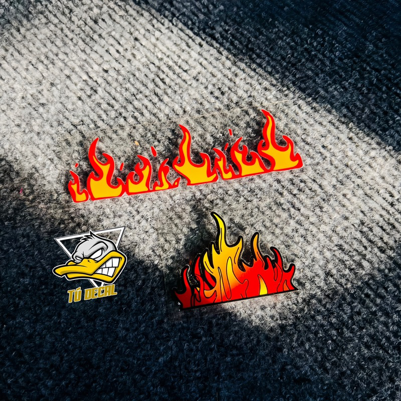 Logo Sticker Fire Peeling Seal Trog Decorative Stickers for Motorcycles ...