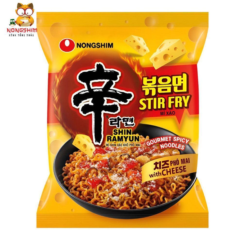 (5 Packs) Stir-fried Shin Noodles with Cheese, Shin Ramyun Stir Fry ...