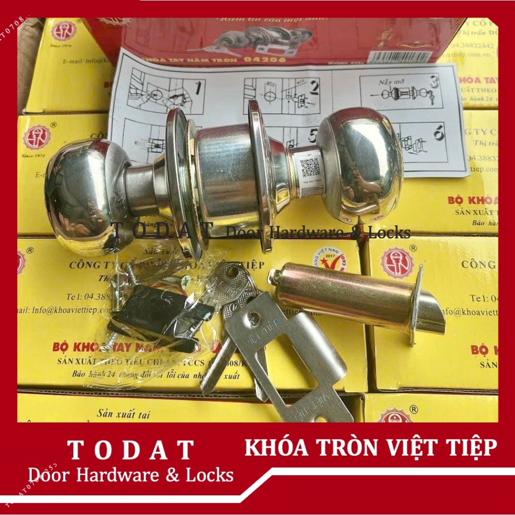 Viet Tiep round handle lock, canned goods (short trigger/long trigger ...