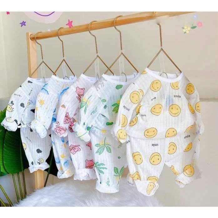 New model cotton paper pullover set size 3-14kg... | Shopee Malaysia
