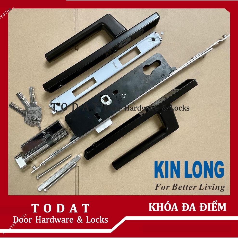 KINLONG Multi-Point Lever Lock Xingfa Aluminum Door System 55 (Black ...