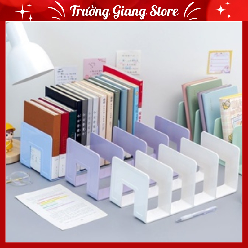 Desktop Plastic Bookshelves - Desktop Bookshelves - 4-Compartment ...