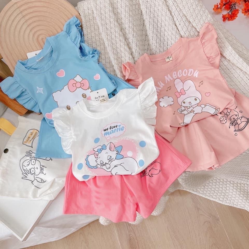 High quality 4c cotton baby girl set size 5-20kg (rabbit and cat set ...