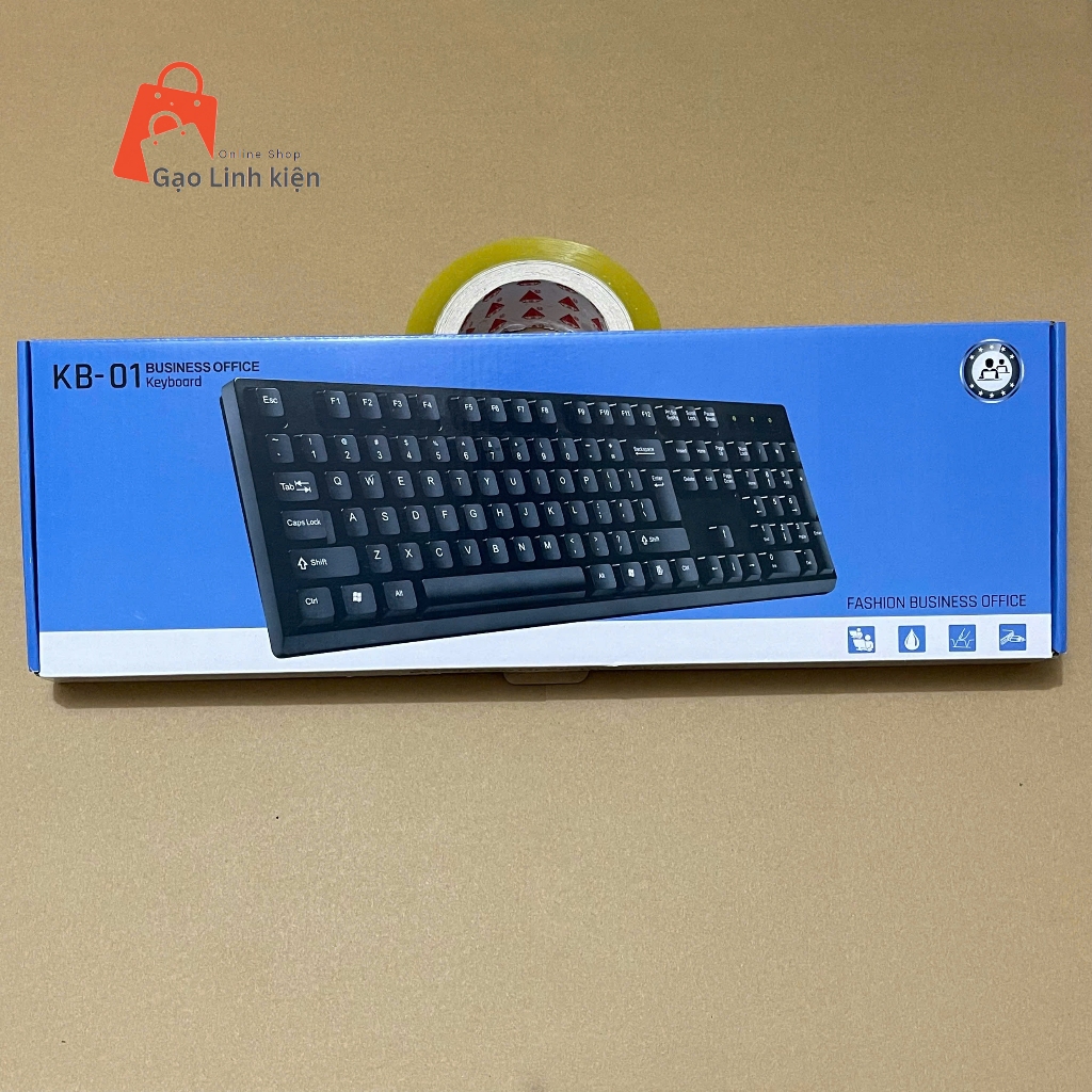 Cheap computer keyboard KB01 wired full size 104 keys fast typing