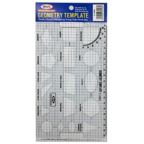 WinQ C-2006 Geometry Ruler - Geometry Ruler | Shopee Malaysia