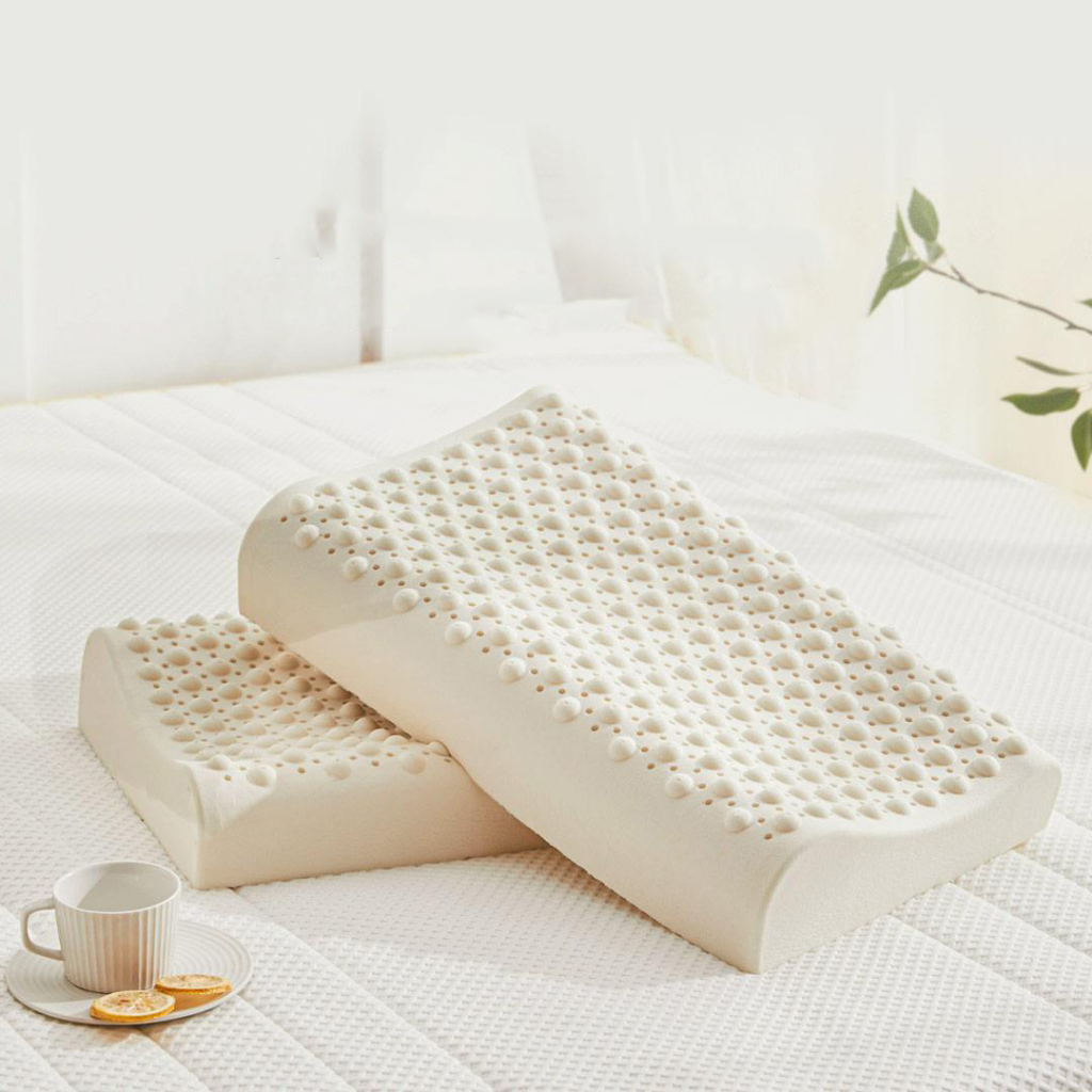 Natural Latex Pillow with Balls to Relax Blood Circulation, Support