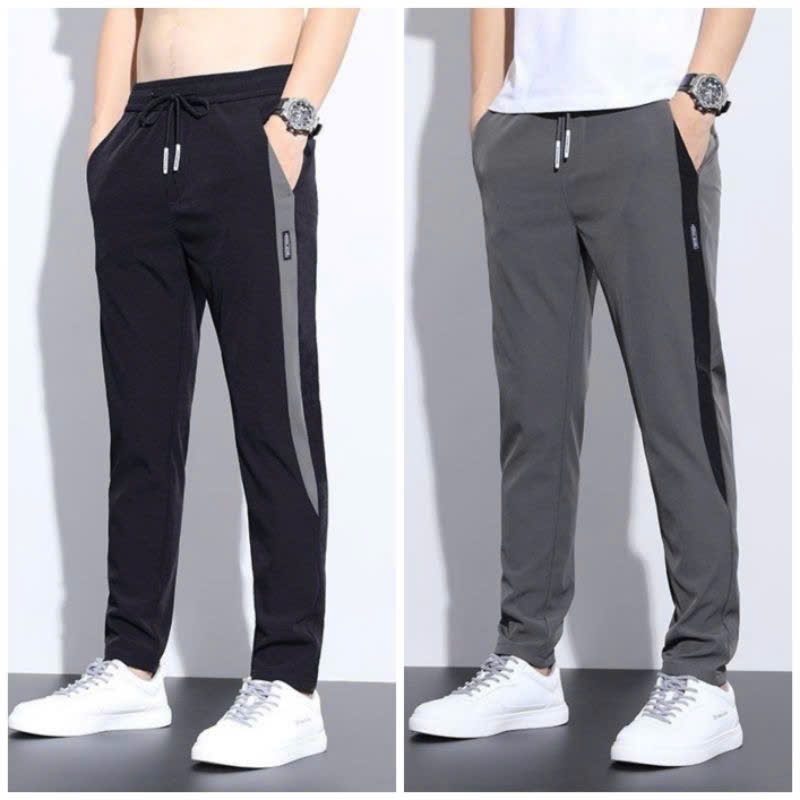 Men's sports pants, men's long pants, high-quality, stretchy poly ...