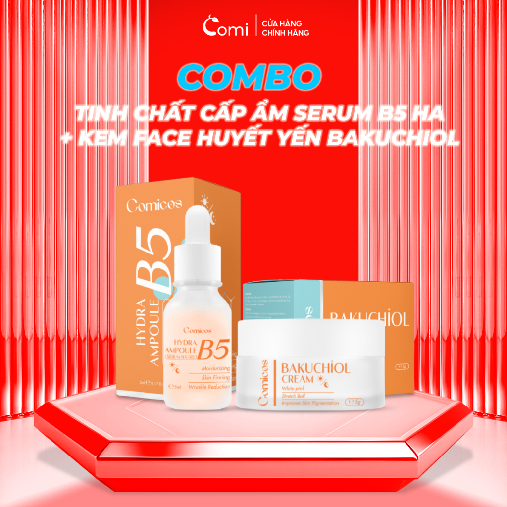 Night skin care Combo bakuchiol bird's nest blood face cream + B5HA
