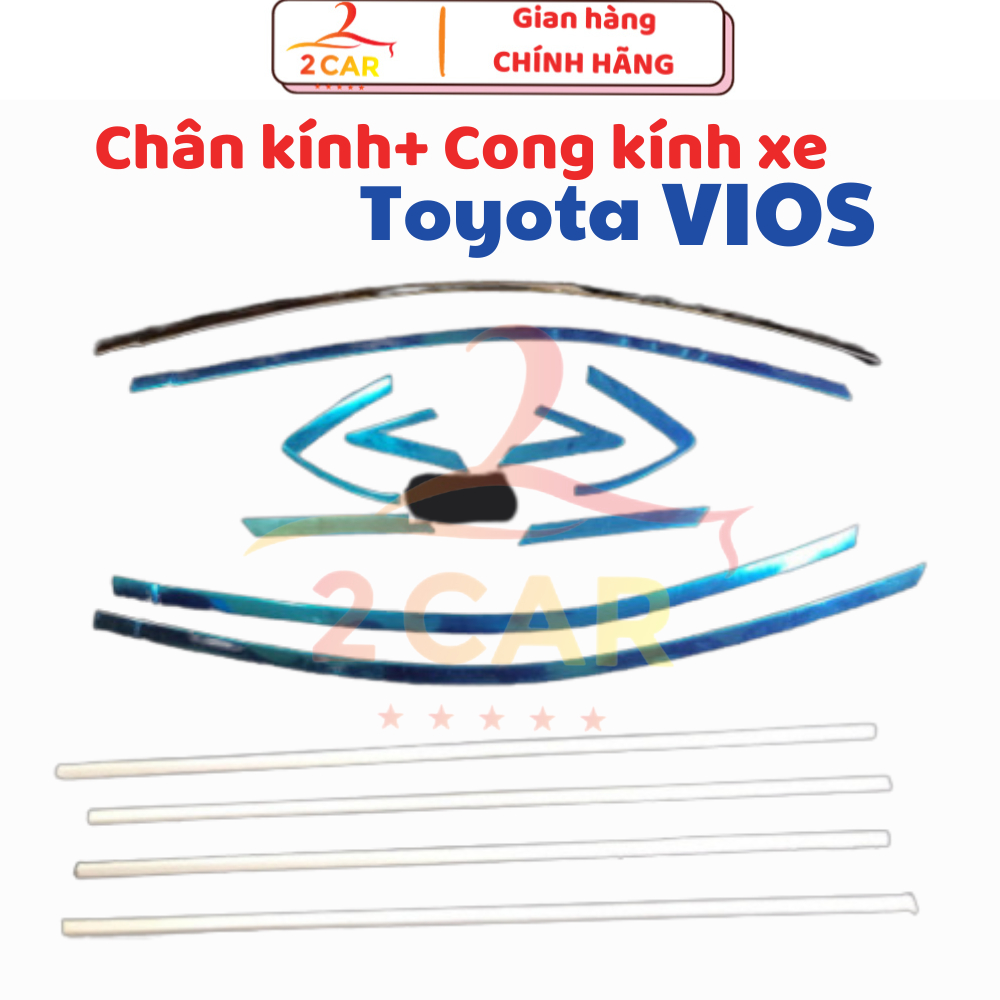 Glass rim brace, curved glass rim for Toyota Vios 2014- 2022 2023 2024 ...