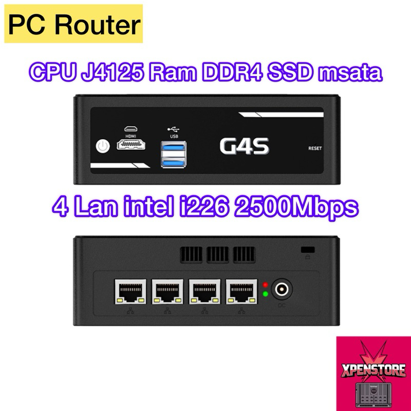 Router Pfsense, Mikrotik, OpenWRT, N4100, J4125 4 network ports 2.5G ...