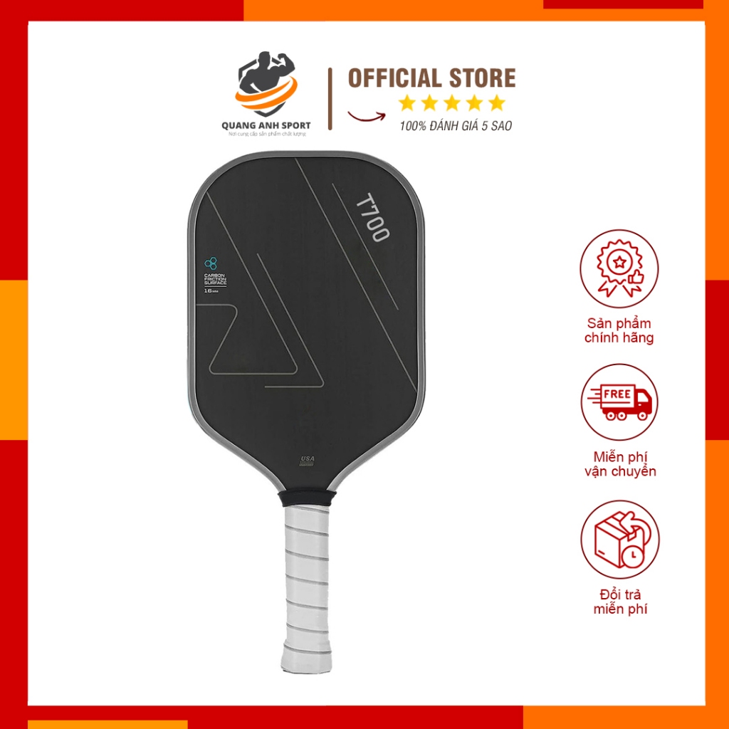 Pickleball Carbon T700 Premium Racket With 2 Standard Balls | Shopee ...