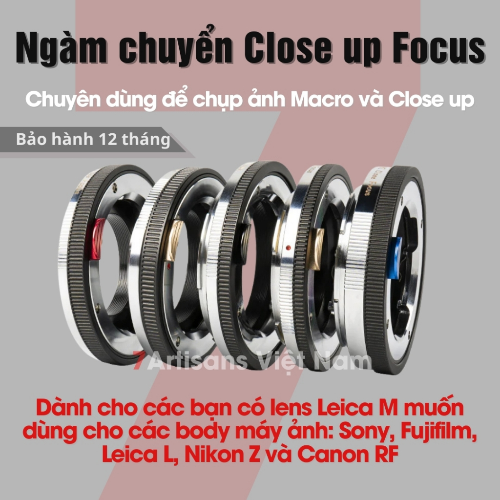 7artisans Close Up Focus Adapter - Adapter Ring for Lens Leica M Mount ...