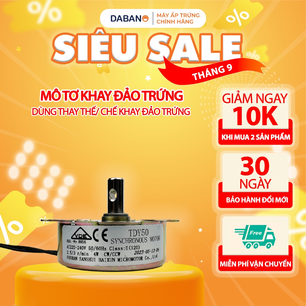 Slow rotation motor speed 2.5 rpm, 220V, 4W - Anh Duong egg turning ...