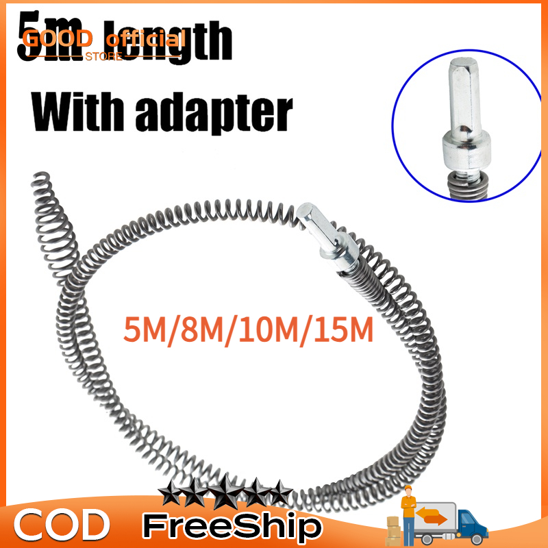 XO Super durable stainless steel spring drain and toilet unclogging