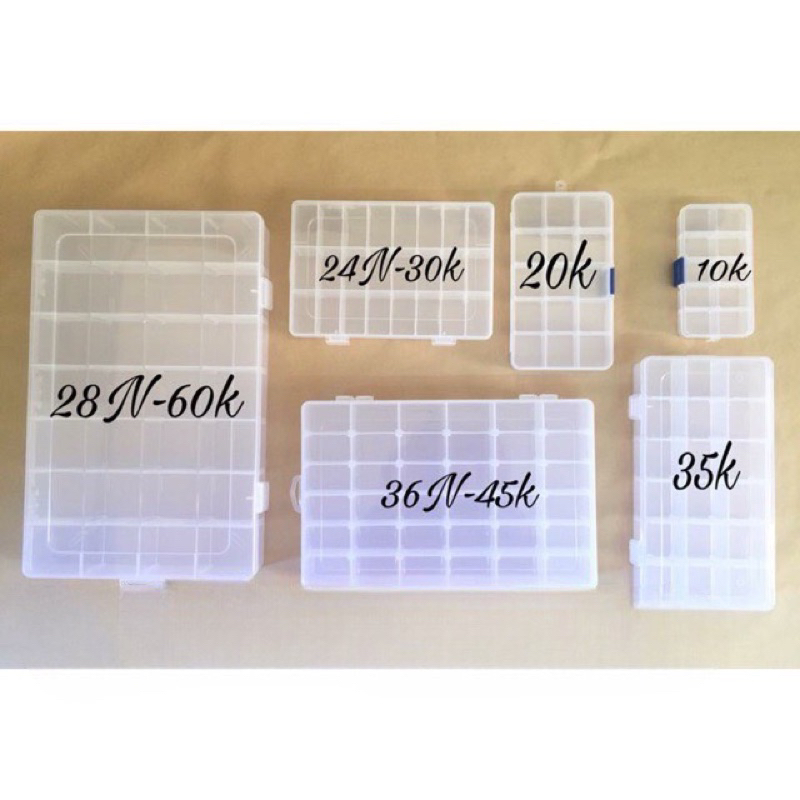 Multi-compartment storage box with removable edges | Shopee Malaysia