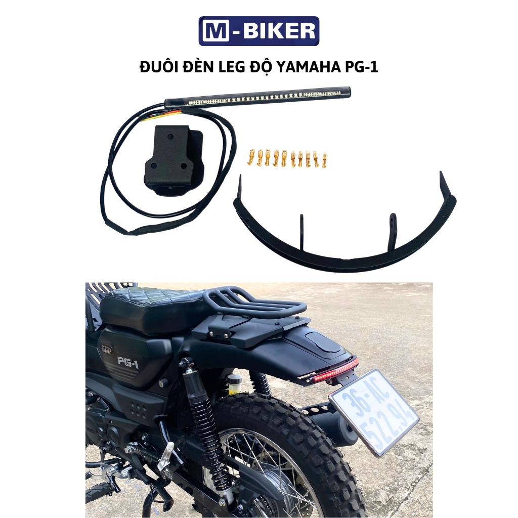 Yamaha pg1 custom led tail light combined with pg1 folding license ...