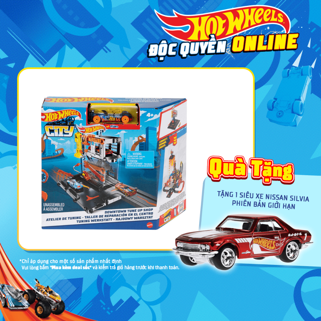 Hot Wheels Toy Model HDR25/HDR24 Car Repair Station | Shopee Malaysia