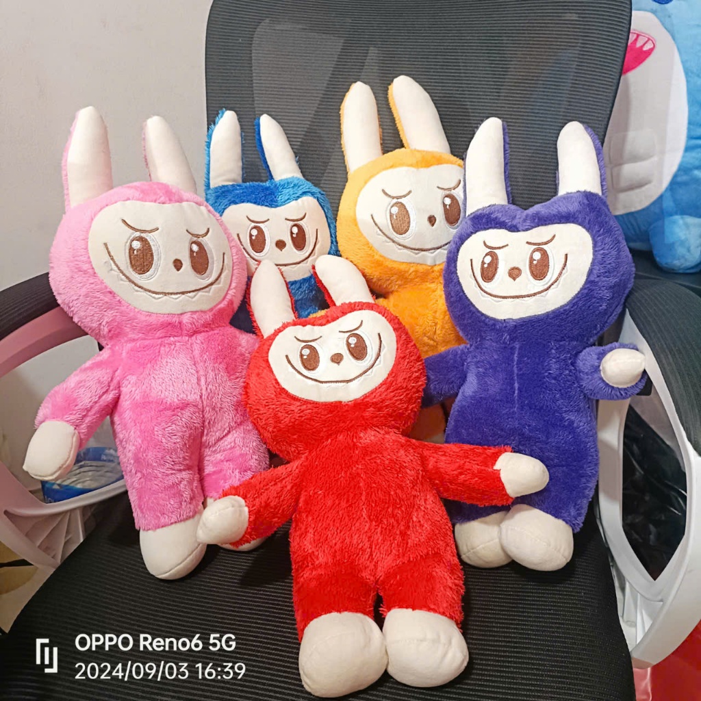 Labubu Teddy Bear for Children size 43cm, colorful furry Labubu ...