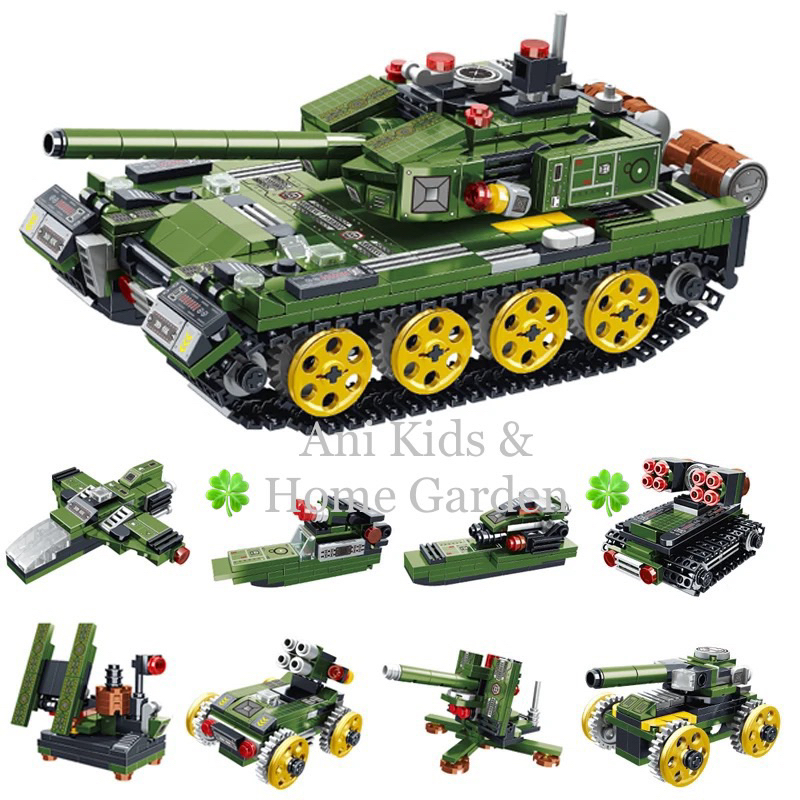 Lego TOY ASSEMBLY UNIQUE 8IN1 TRANSFORMATION TANK (Complete Set ...
