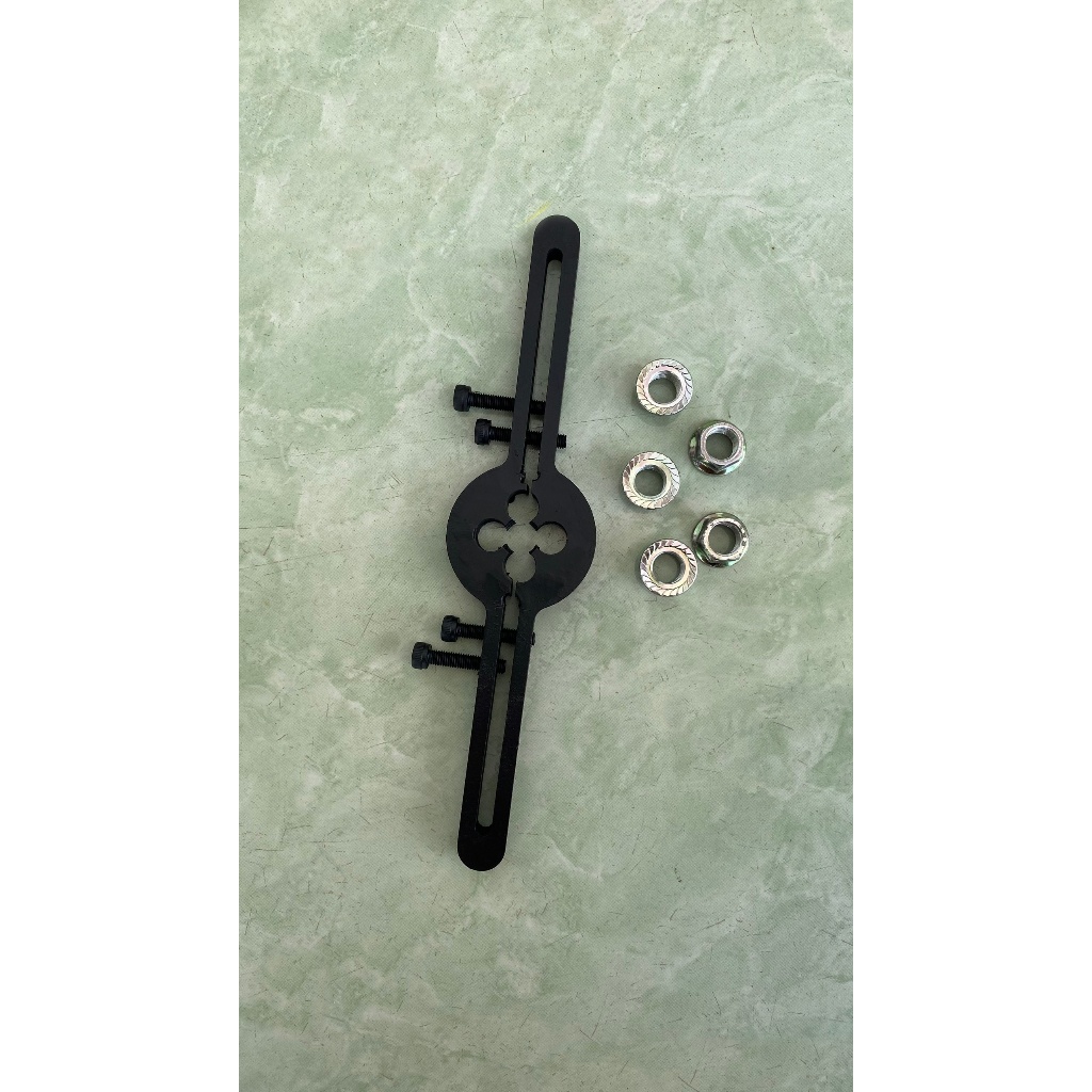 12mm open dual mechanical shaft tapping table with threaded handle ...
