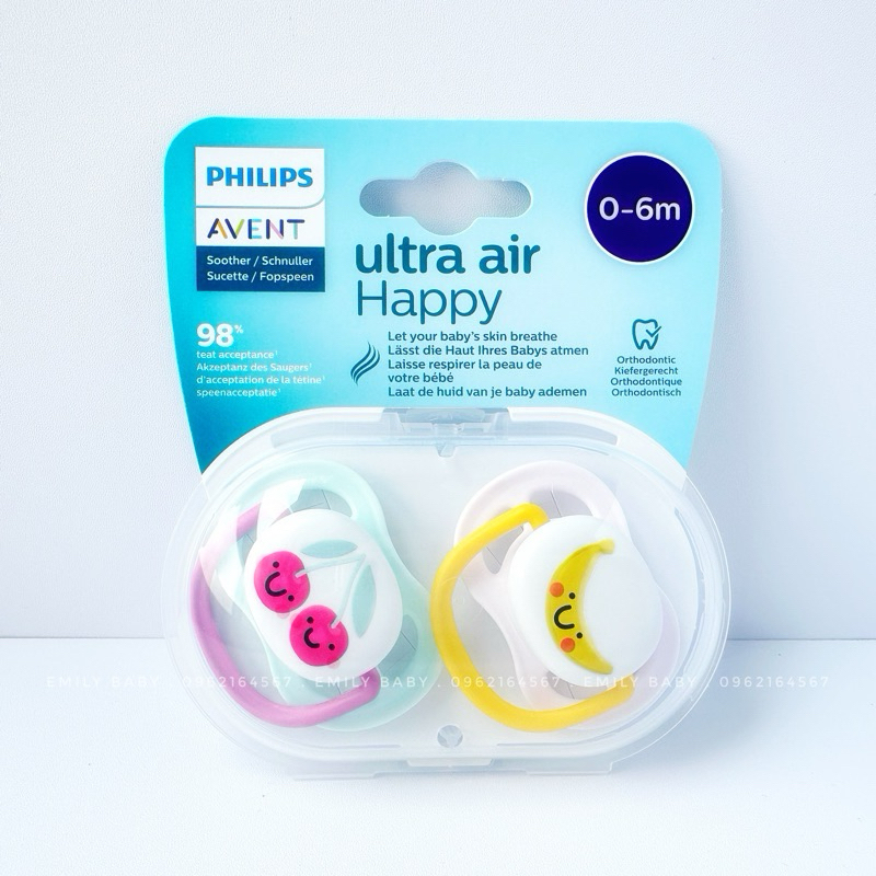 Avent Ultra Air/Ultra Soft Pacifier for Babies 0-18M Shopee Malaysia