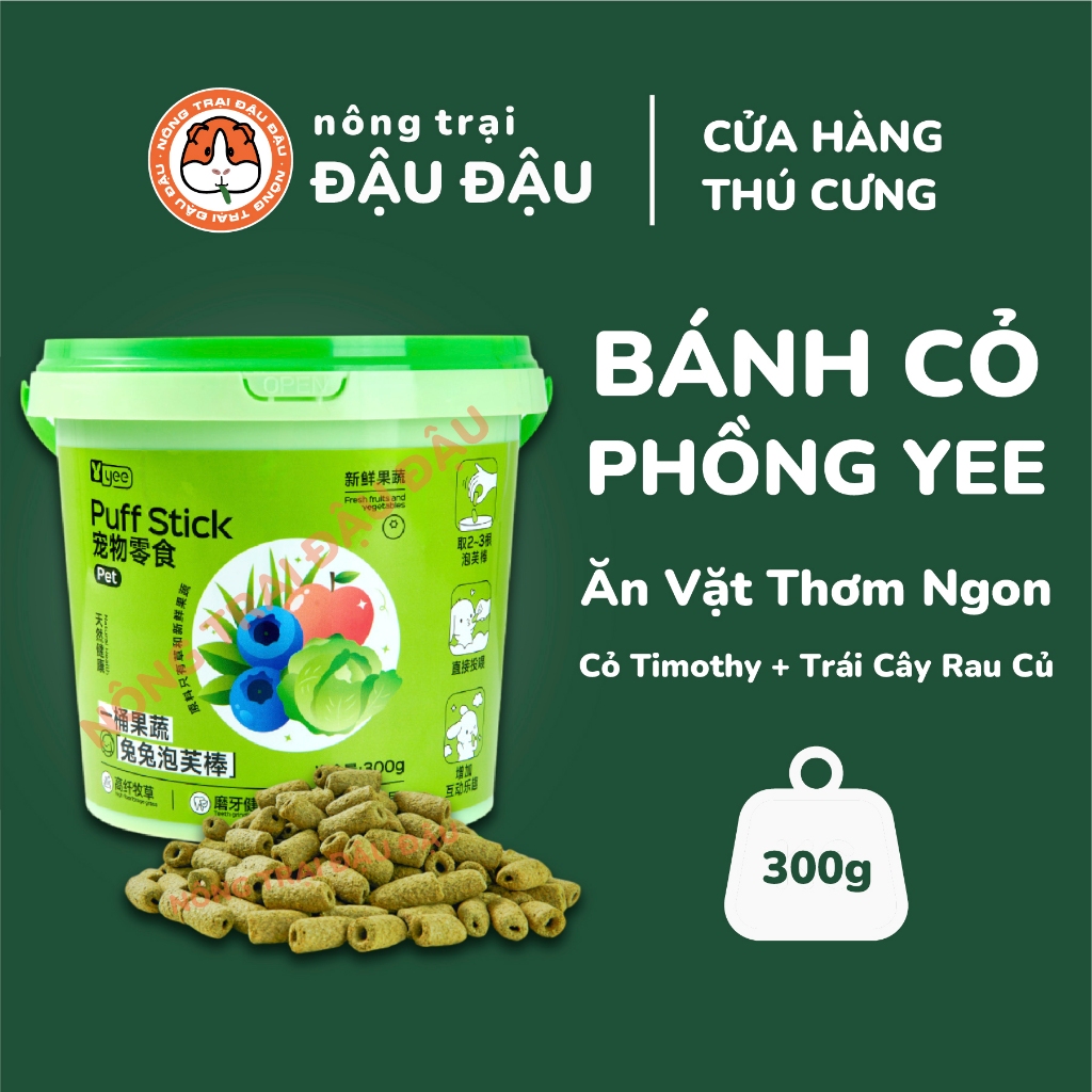 Yee Puffy Grass Cake for Rabbits, Bugs, Chinchillas, Hamsters Fruit and ...