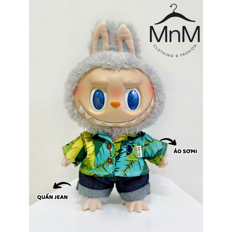 [Ho Chi Minh Express] - Banana Leaf pattern shirt & Large Labubu Jeans ...