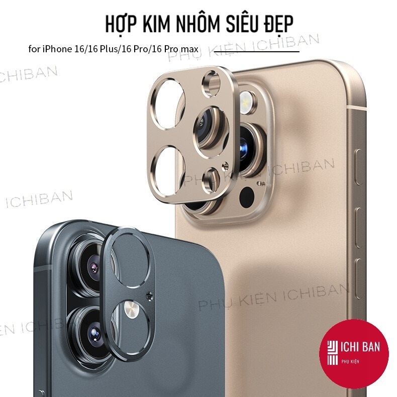 Metal Camera Sticker for Iphone 16 Pro Max/ Iphone 16 Pro - ALUMINUM ...