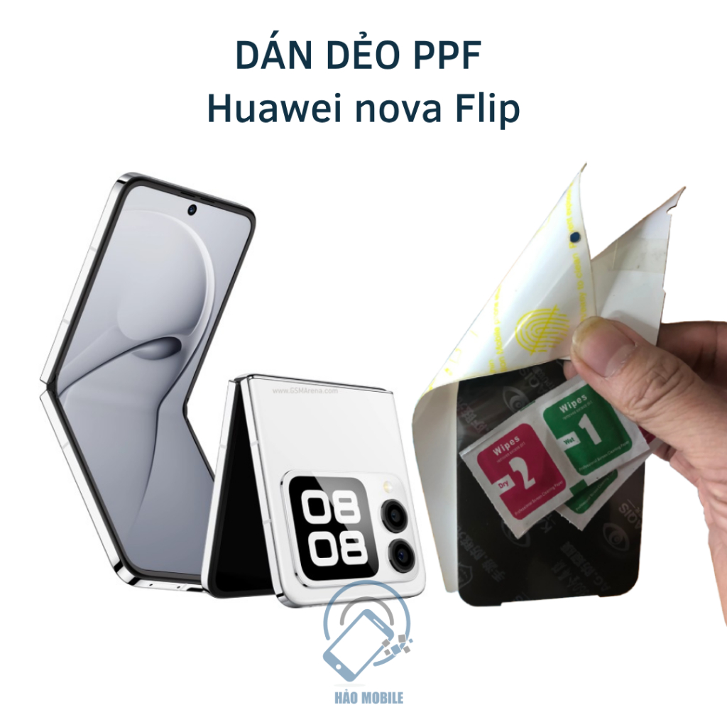 Ppf flexible sticker for Huawei nova Flip (transparent and anti-peeping ...