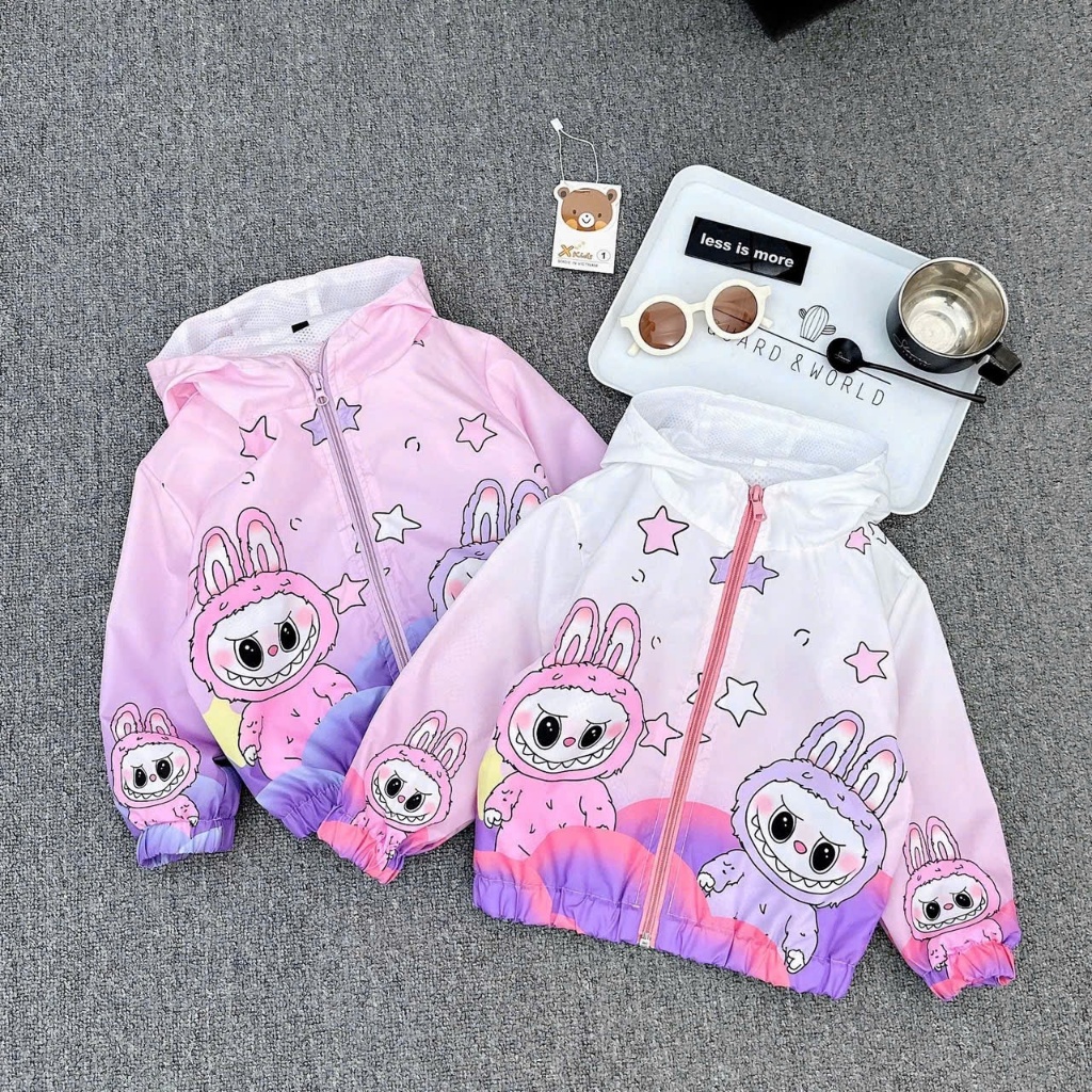 Labubu 2-layer windJacket in many lovely colors for boys and girls 10 ...