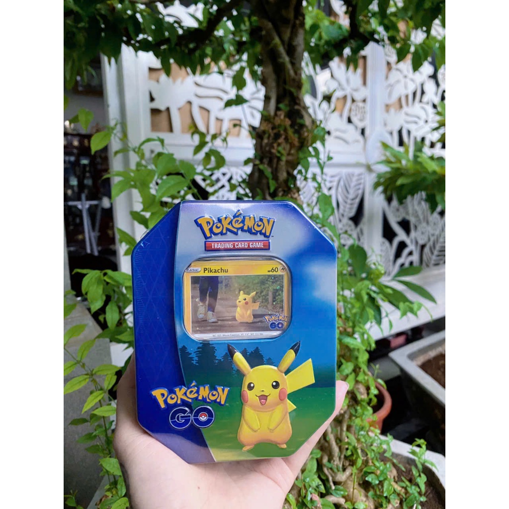 1 Box of Genuine Pokémon GO Tin Cards (Pikachu) Shopee Malaysia