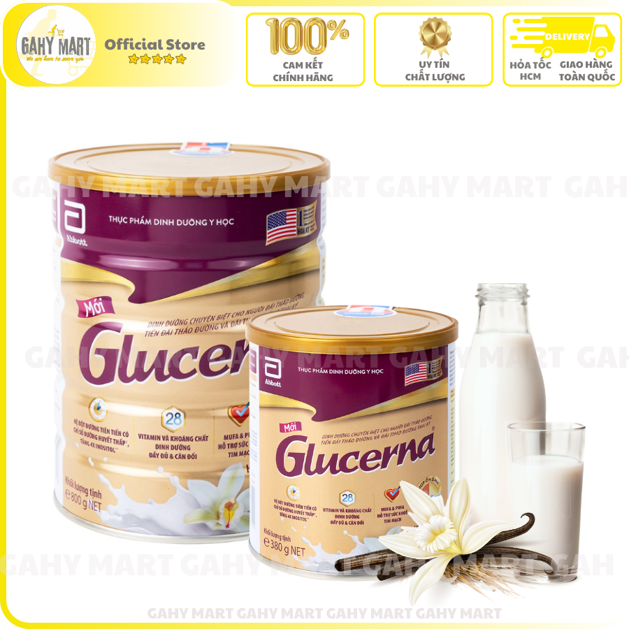 [LON 800g / 380g] GLUCERNA Abbott Diabetic Milk Powder_Vanilla Flavor ...