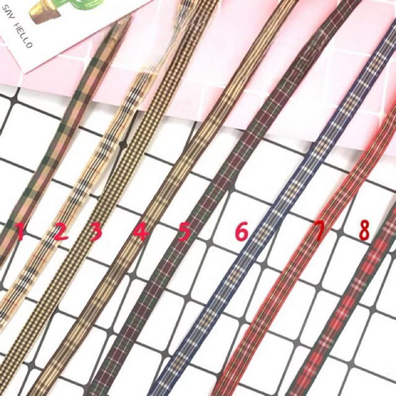 Checkered ribbons 1cm and 2.5cm (8 designs) | Shopee Malaysia