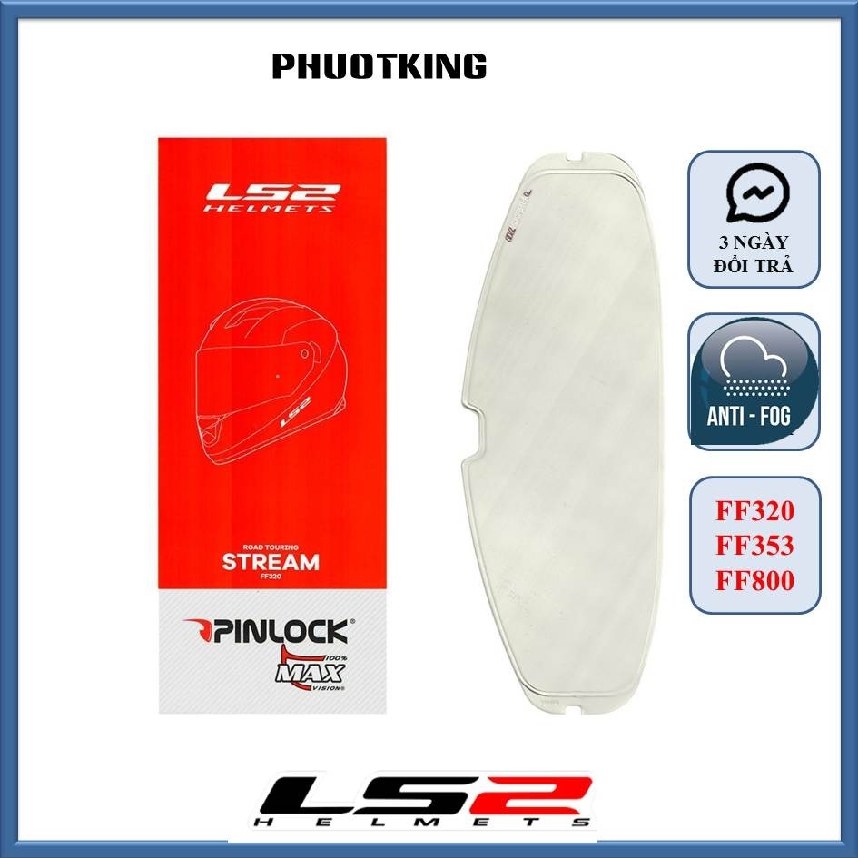 Genuine Pinlock 70 LS2 for FF800, FF353, FF320 antisteam glass