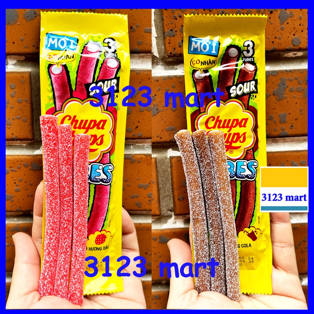 (expiry Date 03/2026) Retail 1 small pack of 24g LONG TUBES Chupa Chups ...