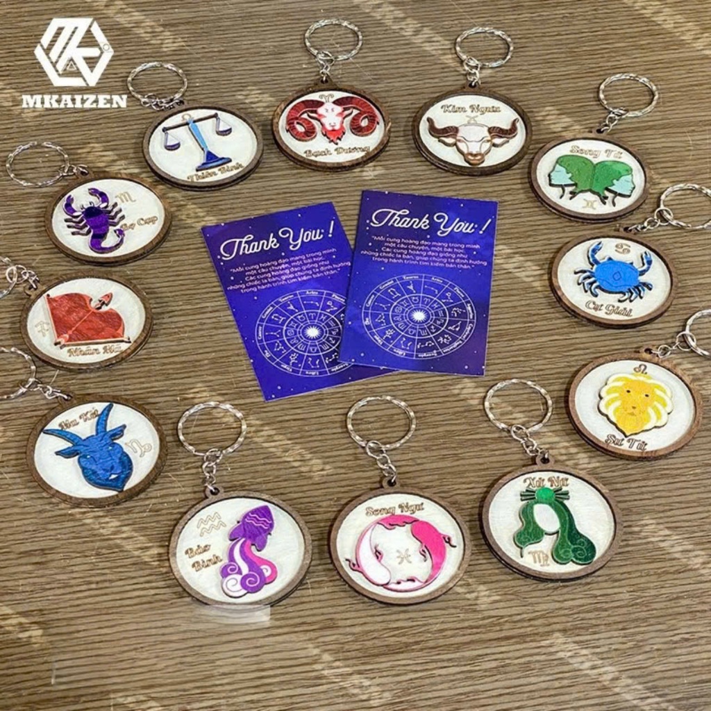 Zodiac keychain sales