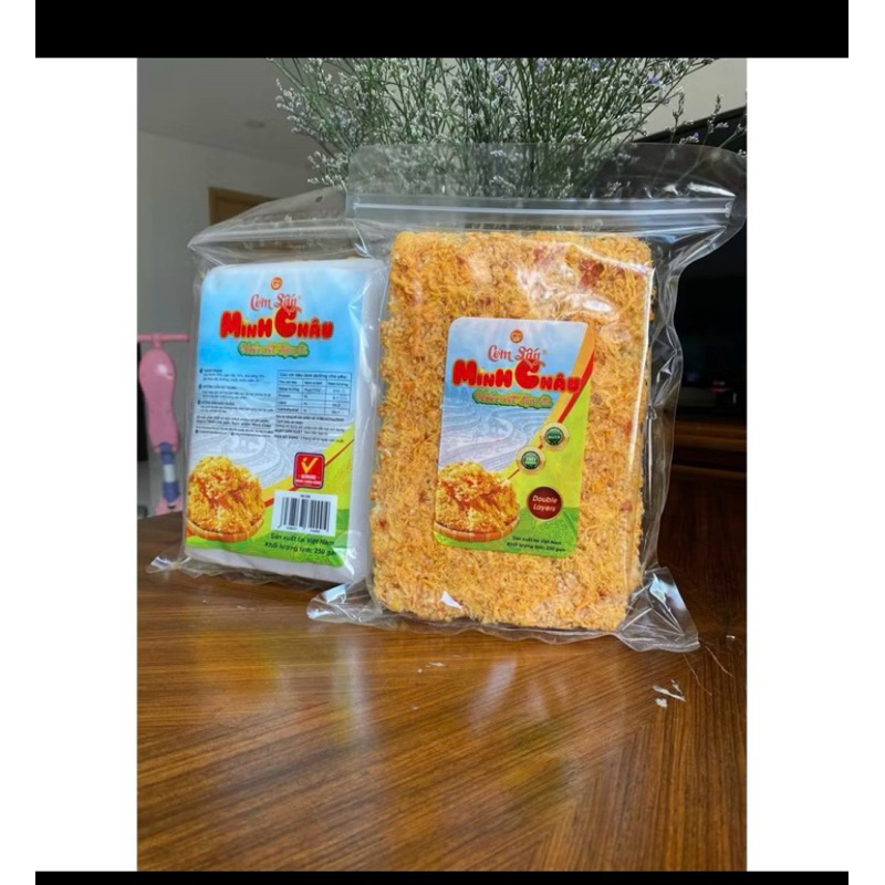 Scorched rice Meat Floss - Minh Chau dried rice - Zip bag - 250g ...