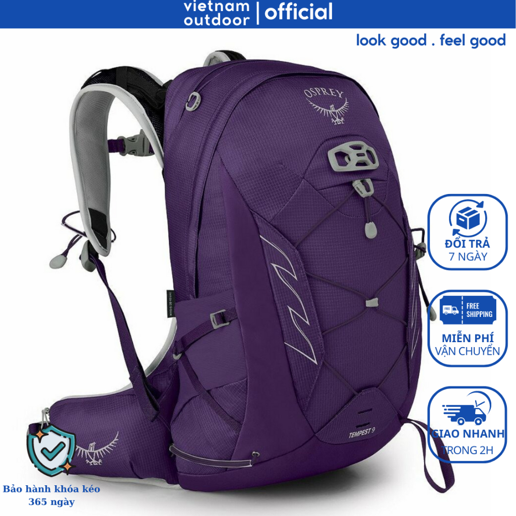 Osprey TEMPEST Men's and Women's Trekking Backpack Specialized in  Climbing with Powered Raincoat Included
