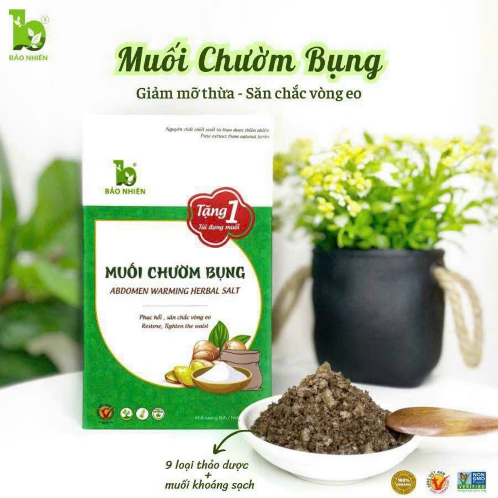 Bao Nhien waist-reducing abdominal salt compress 850gr | Shopee Malaysia