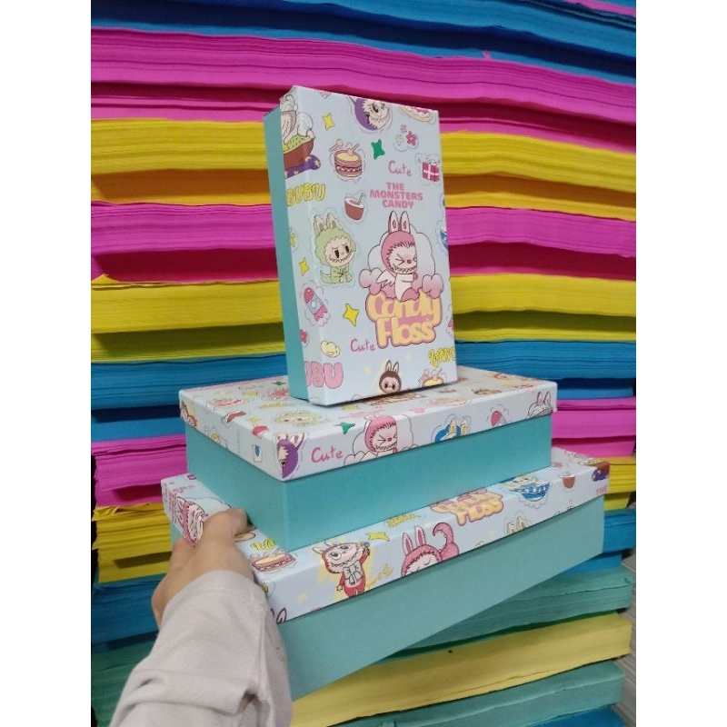 HOT TREND LABUBU - KUROMI- CAPYBARA RECTANGULAR GIFT BOX | Shopee Malaysia