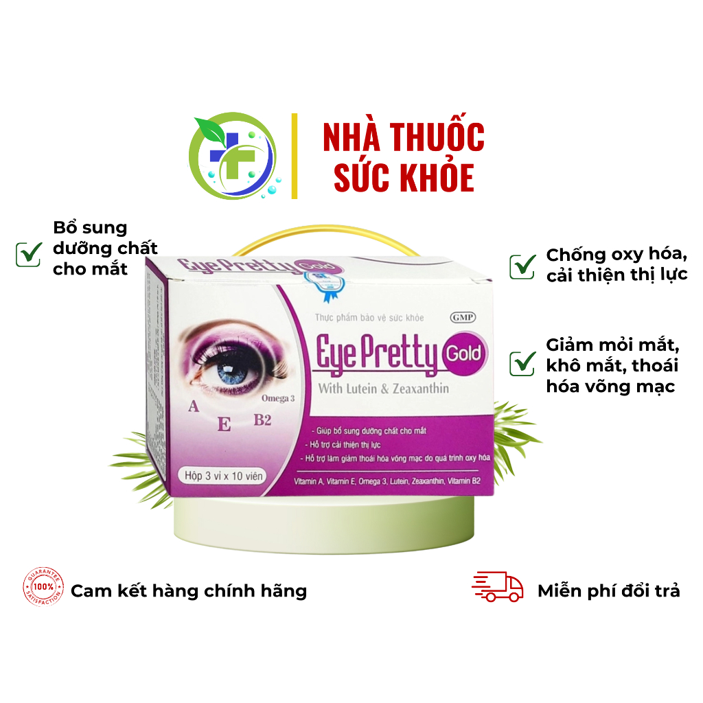 Eye Pretty Gold - Supplement Eye nutrients, improve vision, reduce Eye ...