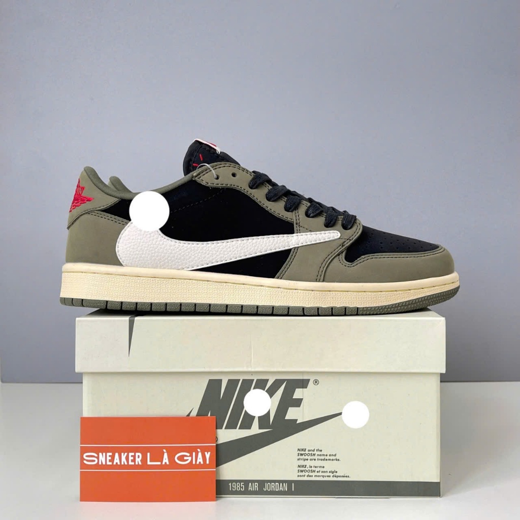 [Travis Scott] Reverse hook low-cut sneaker Black Olive ver2 | Shopee ...