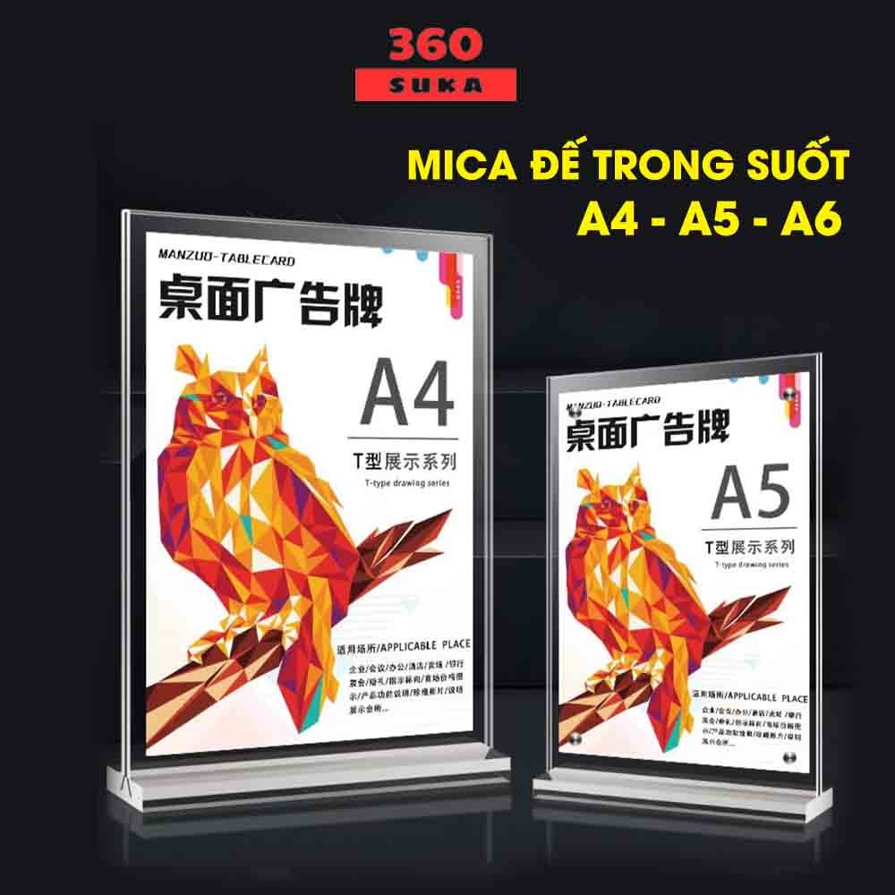 Desktop qr code, transparent A4 A5 A6 mica menu board - Beautiful ...