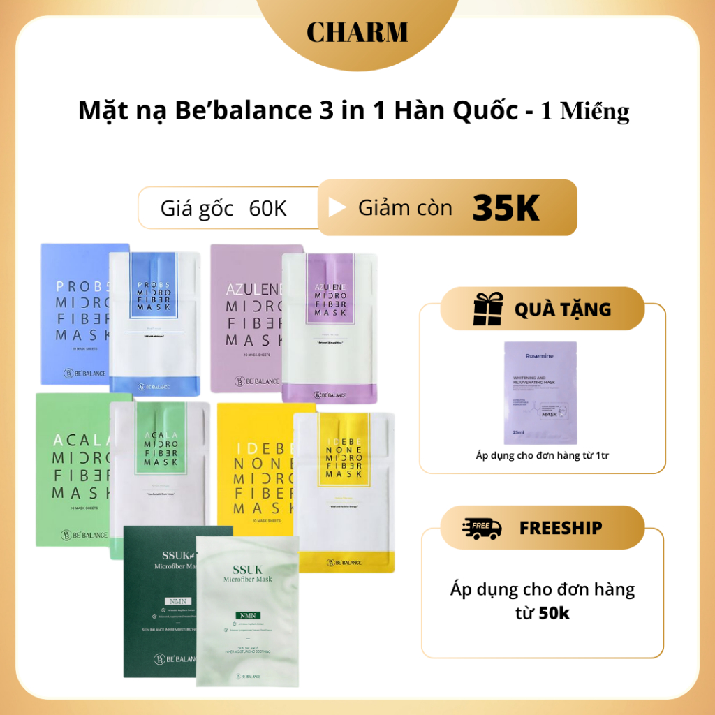 Be’balance 3 in 1 Korean Mask - 1 Piece | Shopee Malaysia
