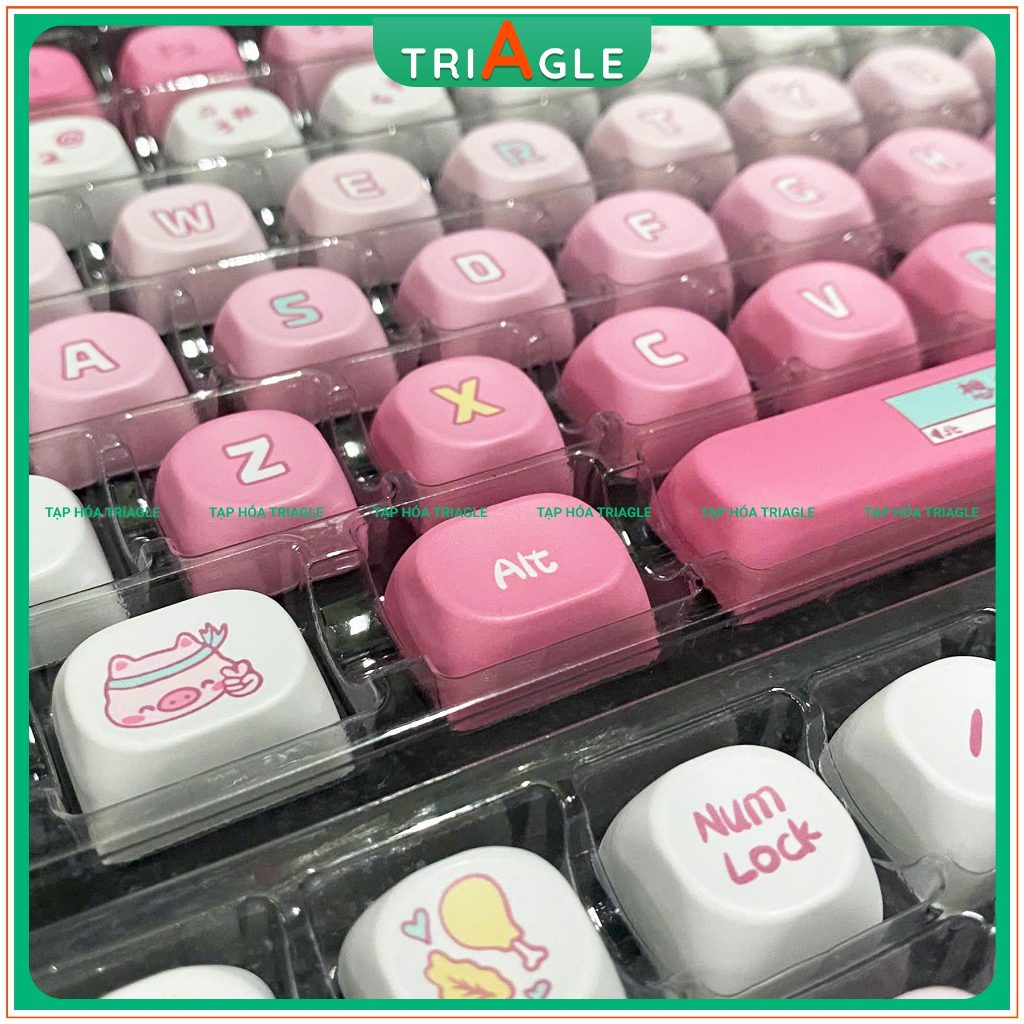 Fitness Pig Keycap - PBT Dye Sub MOA Material Set of 131 Buttons for ...